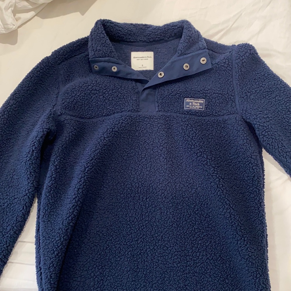 soft navy teddy jacket NWOT